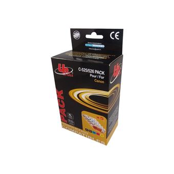 Lot De 5 Cartouches D'encre Compatibles Canon – PGI-525BK CLI-526 C/M/Y – Neuf