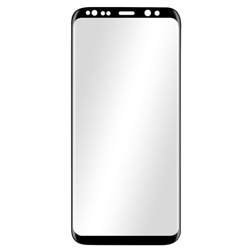 Film pour Samsung Galaxy S8 Verre Trempé 9H Bords Renforcés Incurvés Hardglass Max 3mk Noir