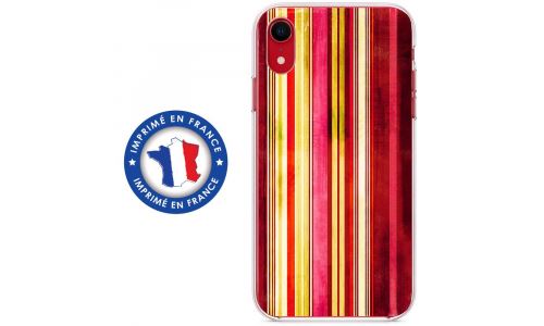 Coque souple pour Apple iPhone XR avec impression Motifs bandes effets vintages 2