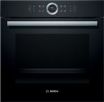 Bosch Serie | 8 HBG673BB1F - Four - encastrable - niche - largeur : 56 cm - profondeur : 55 cm - hauteur : 58.5 cm - avec système auto-nettoyant - classe A+ - noir vulcano