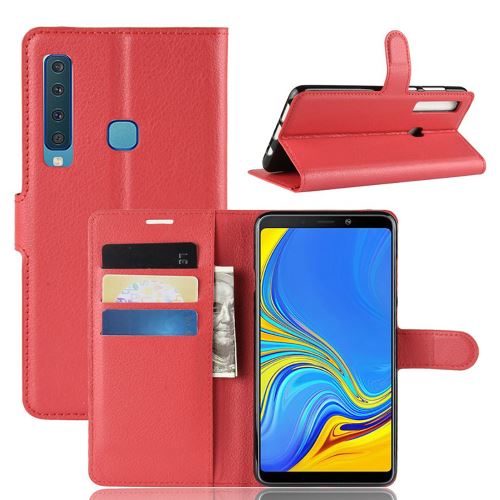 Etui Housse Portefeuille Pour Samsung Galaxy A9 2018 - Rouge