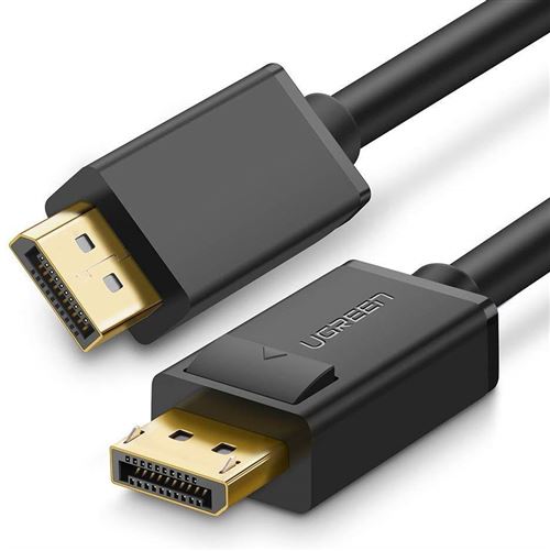 UGREEN 10212 Câble DisplayPort vers DisplayPort Câble DP 1.2 Mâle vers Mâle Supporte 4K 60Hz 2K 144Hz PC Carte Graphique Écran (3M)