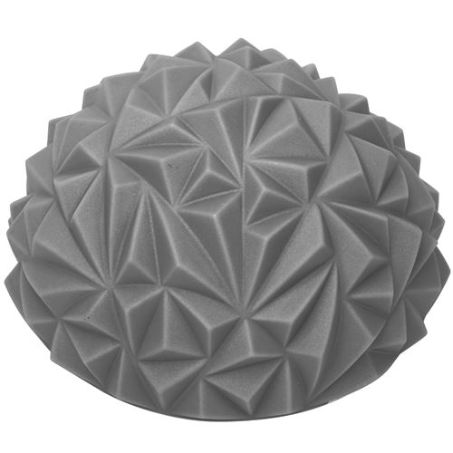 Boule de PVC Soulagement du stress Yoga Masseur Demi-cercle Massage des pieds Argent)