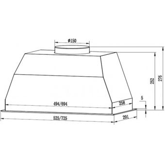 Groupe filtrant FABER TB0252 - 72 INOX