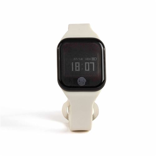 Livoo Bracelet d'activite connecte TEC596N LIVOO Feel good moments Plastique Blanc