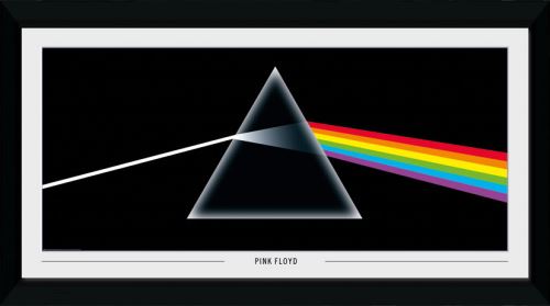Photographie encadree Pink Floyd Dark Side 50x100cm