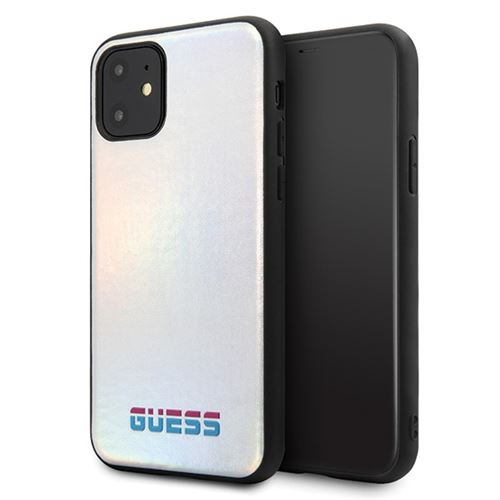 Coque pour Iphone 11 Pro Max Guess Iridescent Argent