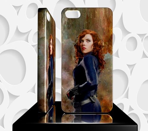 Coque Design Iphone 5S AVENGERS La Veuve Noire - Réf 109