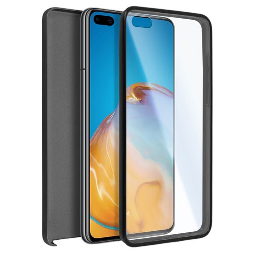 Avizar Coque Pour Huawei P40 Protection Arrière Rigide + Avant Souple Noir