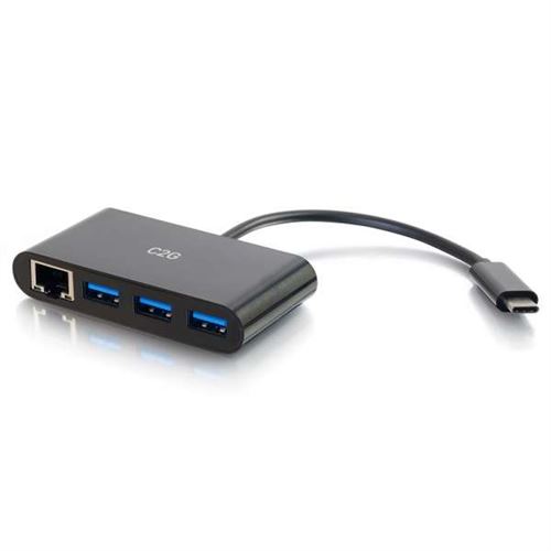 C2G 82406 hub & concentrateur USB 3.2 Gen 1 (3.1 Gen 1) Type-C 5000 Mbit/s Noir