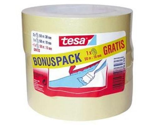 tesa Economy 55318-00000-04 Ruban de masquage pour peinture blanc 1 set