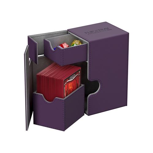 Etui de protection Ultimate Guard Flip´n´Tray 80+ Taille Standard XenoSkin Violet Carte
