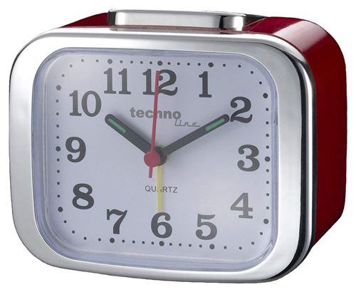 Technoline Geneva XL Radio réveil à quartz Rouge métal