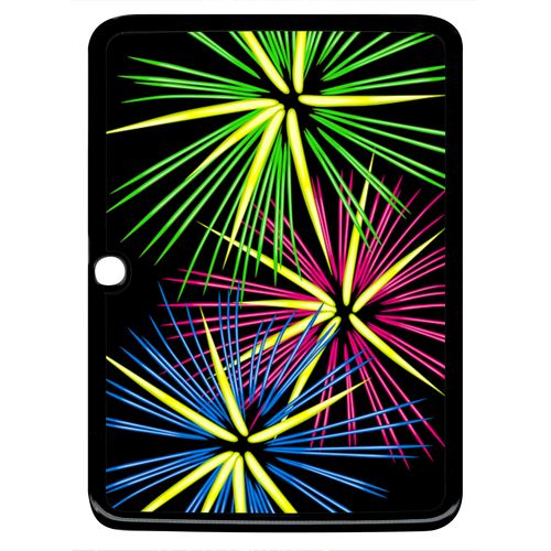 Coque Samsung Galaxy Tab 3 Feu D'artifice Tricolor