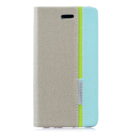 Etui en PU couleur contrastante avec porte-cartes gris pour votre Huawei P30