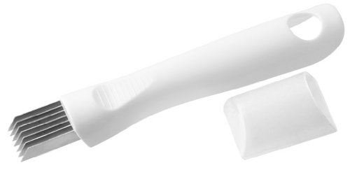 Fackelmann 49268 arcadalina coupe de concombres acier inoxydable pp blanc argent 16 cm
