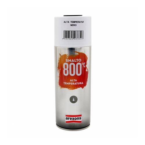 Bombe de peinture arexons pro haute temperature 800°c noir aerosol 400 ml (3332)