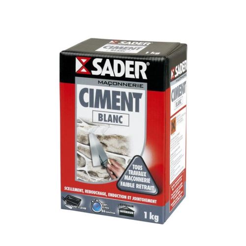 Sader boite ciment - blanc - 1kg