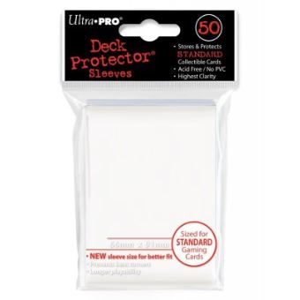 Protèges cartes sleeves ultra-pro blanc (x 50) - asmodee - Carte à  collectionner - Achat & prix