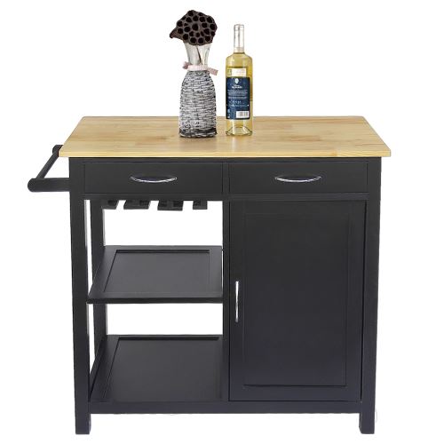 Étagère de Rangement Jeobest pour Plats et verres à vin rouge-Beige et Noir
