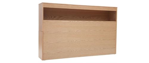 Tete De Lit Avec Rangements Bois Clair 160 Cm Hypnos Achat