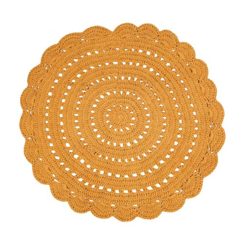 Tapis Alma mangue diamètre 120 cm Nattiot