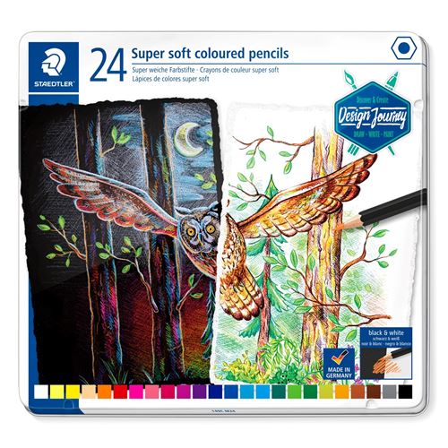 Staedtler Multicolore Crayons De Couleur Super Soft Adultes
