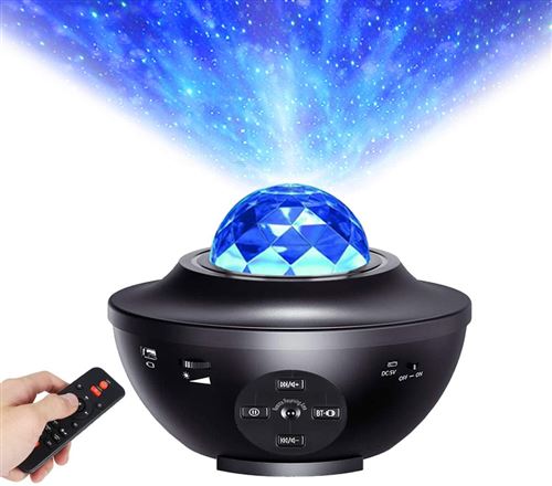 Projecteur étoile de nuit Veilleuse LED Étoile Intégré Bluetooth Haut-Parleur Capteur