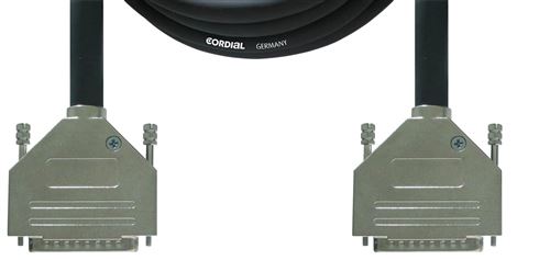 Cordial CFD1.5DDA - Câble interface sub-D 25 broches mâle-mâle analogique 1,5 m