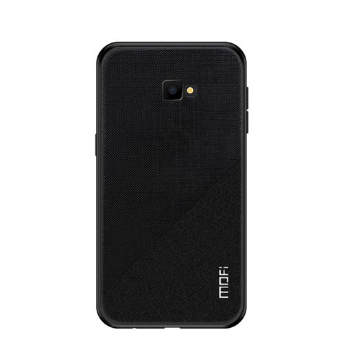 Coque en TPU tissu mince hybride noir pour votre Samsung Galaxy J4 Plus