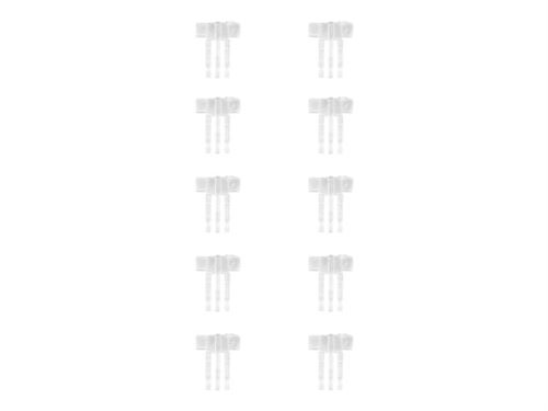 Jabra CORD LOCK - Attache pour cordon pour casque - blanc (pack de 10)