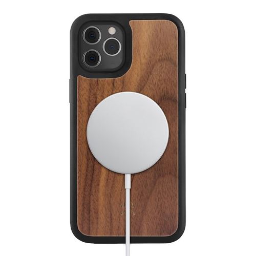 Coque magnétique pour iPhone 12, 12 Pro en bois véritable Woodcessories EcoBump avec Aimant