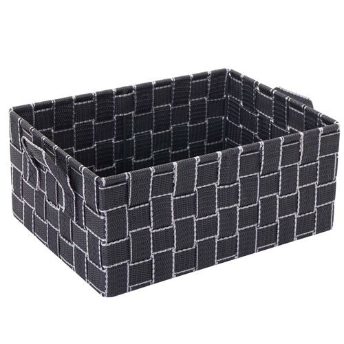 Panier de rangement MENDLER HWC-C37, 12x28x20cm gris foncé