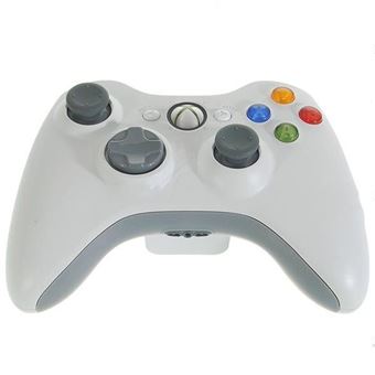 Manette Xbox 360 Officielle Microsoft - Occasion, Blanc, Fonctionne Bien