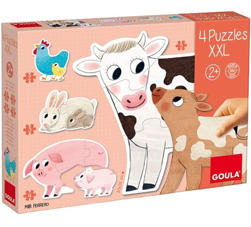 Goula puzzle Animaux XXL junior carton 14 pièces