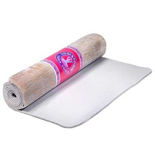 Tapis de Yoga jute et Gris 1550 g