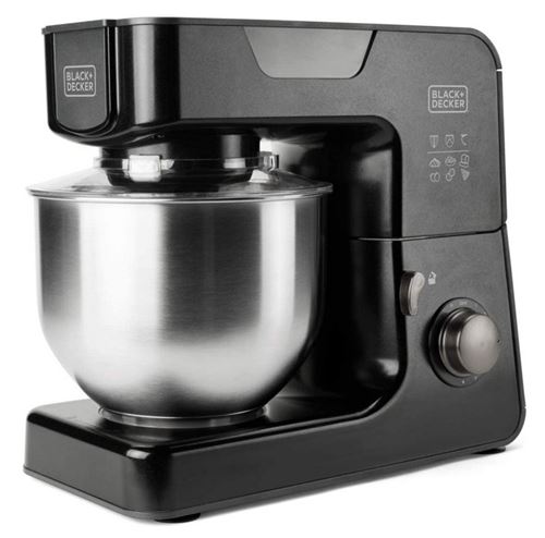 Non Communiqué Noir Robot Pâtissier 5.2L 1000W Black+Decker Bxkm1000e