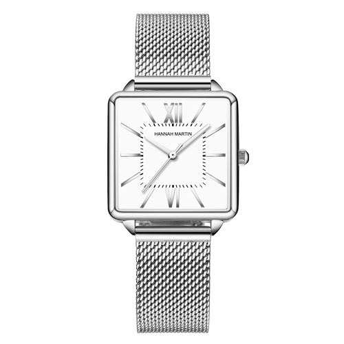 Montre à quartz HANNAH MARTIN Femme HM-1082A - Argent(28.5mm)