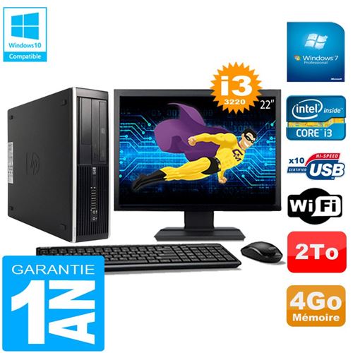 Acheter Pc hp compaq pro 6300 sff i3-3220 4go 2to graveur dvd wifi w7 ecran 22' État correct - 299,00 € Pc hp compaq pro 6300 sff i3-3220 4go 2to graveur dvd wifi w7 ecran 22' État correct - Hewlett-Packard reconditionné disponible sur Fnac