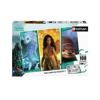 Puzzle enfant Nathan Disney Raya et le dernier dragon 100 pièces