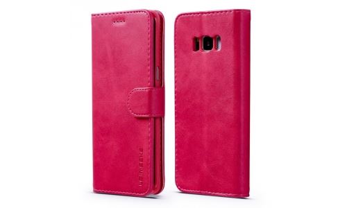 Etui type portefeuille pour Galaxy-S8+ coloris fushia gamme LC.IMEEKE