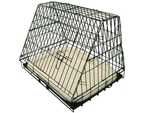 Meilleurs prix pour Ellie-Bo Cage inclinée Pliante pour Chien Plateau métallique anitmastication Avant incliné pour la Voiture Noir Taille M 76,2