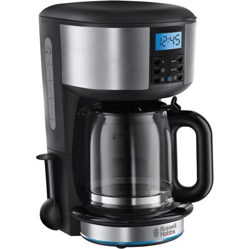Russell Hobbs 20680-56 - Cafetiere Buckingham - Programmable, Douchette Nouvelle Technologie - 15 Tasses - 1000 W