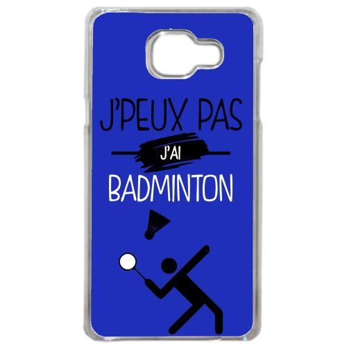 Coque j peux pas j ai badminton 3 compatible samsung galaxy a3 2016 transparent