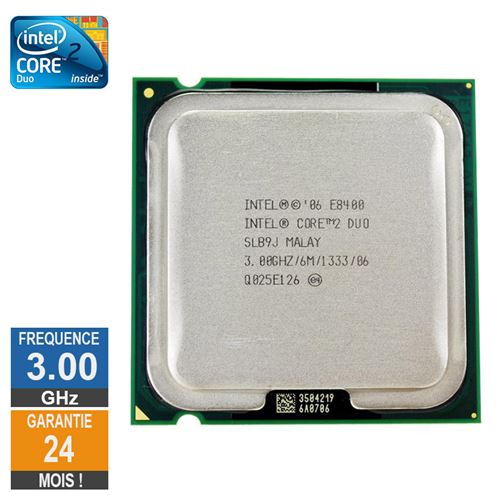 Processeur Intel Core 2 Duo E8400 3Ghz Slb9J Lga775 6Mo