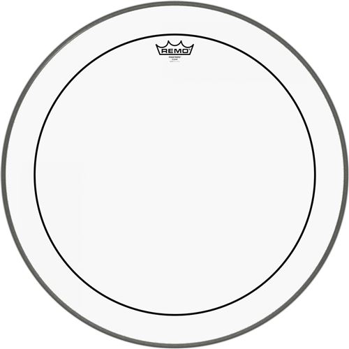 Peau de grosse caisse remo pinstripe 22 - transparente