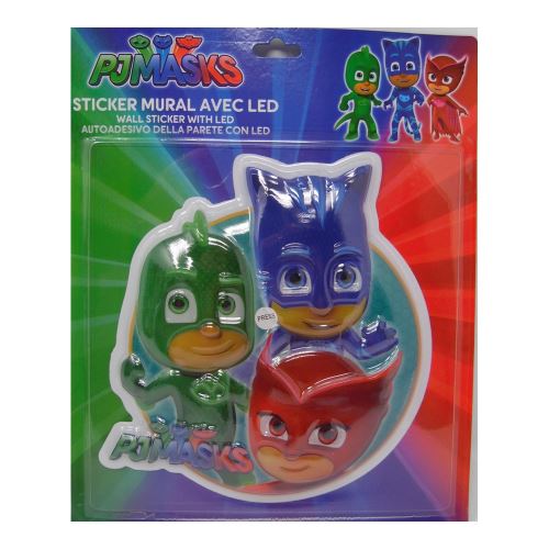 Lampe Veilleuse PJ Masks LED Disney enfant Stickers