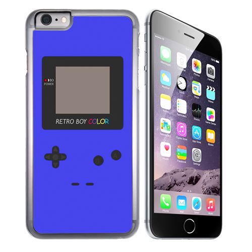 Coque pour iPhone 7 game boy color bleu