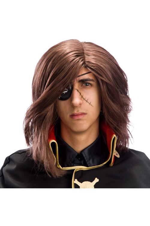 Perruque albator capitaine de l'espace avec poche oeil