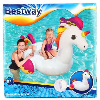 Bestway - Chevauchable Unicorn、41114.0 Unicornio Inflable